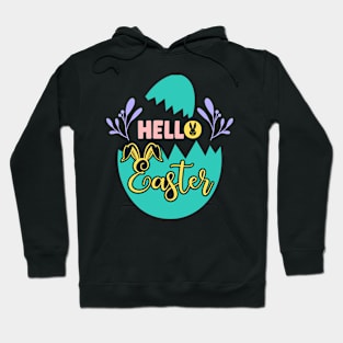 Hello Easter Easter Bunny Egg Hunting Happy Easter Day Hoodie